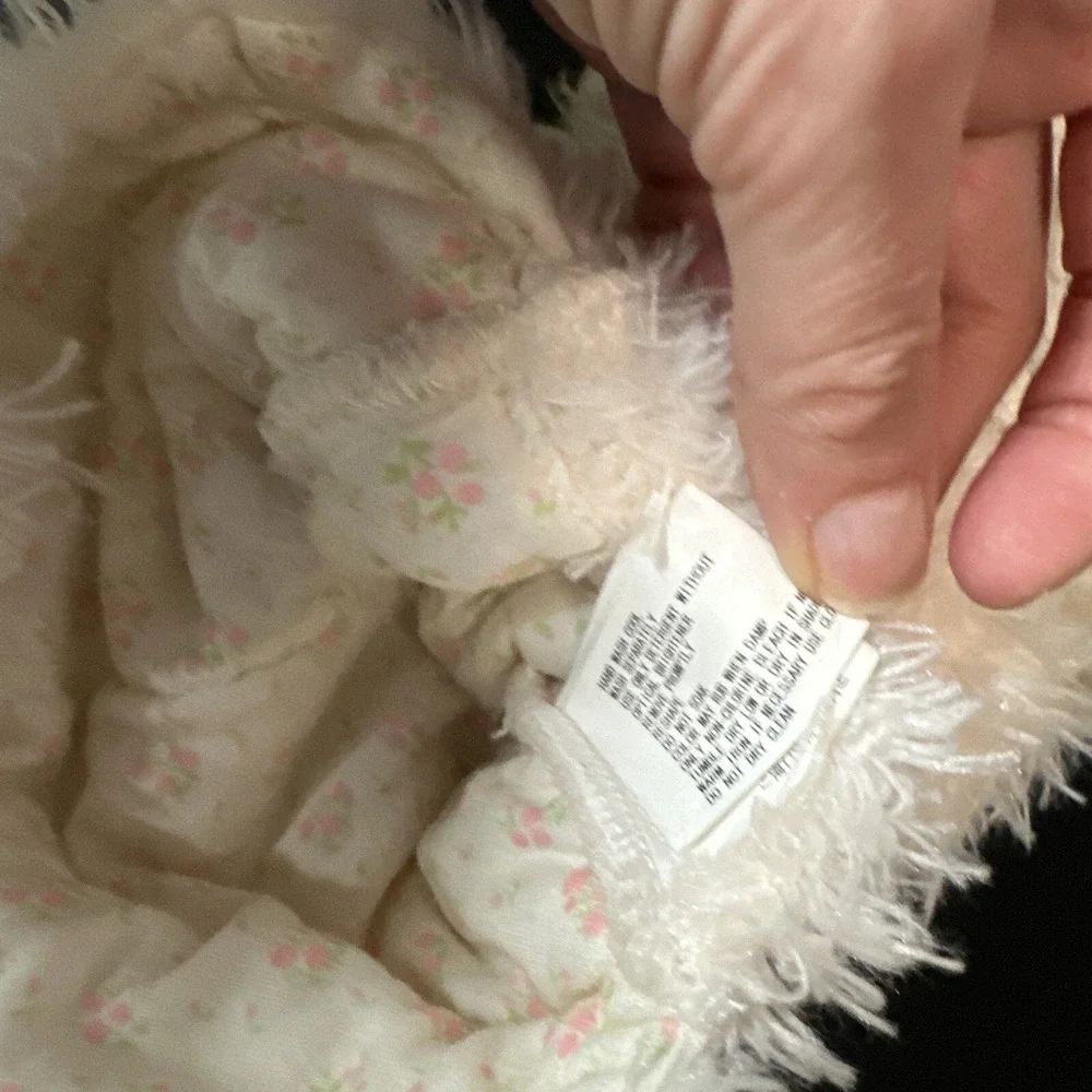 Y2K creative yoko Hooded bunny dog pet‎ clothes costume Size Small White Pink